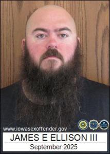 James Edward Dean Ellison III a registered Sex Offender of Iowa