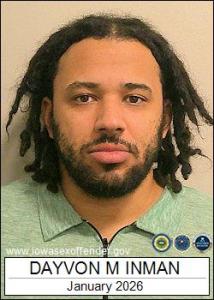 Dayvon Matthew Inman a registered Sex Offender of Iowa