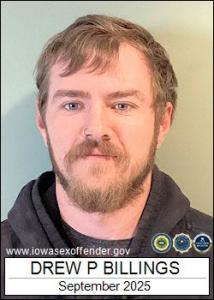 Drew Preston Billings a registered Sex Offender of Iowa