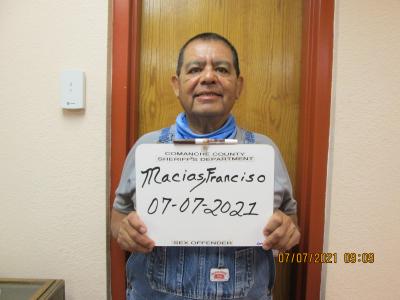 Francisco Macias a registered Sex or Violent Offender of Oklahoma