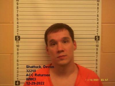 Devon Michael Shattuck a registered Sex Offender of Wyoming