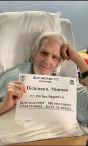 Thomas Dickinson a registered Sex Offender of California