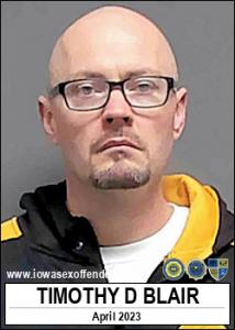 Timothy Danann Blair a registered Sex Offender of Iowa