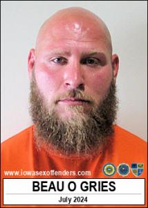 Beau Orlando Gries a registered Sex Offender of Iowa