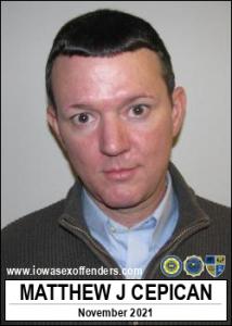 Matthew James Cepican a registered Sex Offender of Iowa