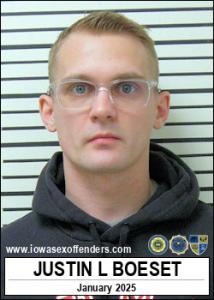 Justin Lee Boeset a registered Sex Offender of Iowa