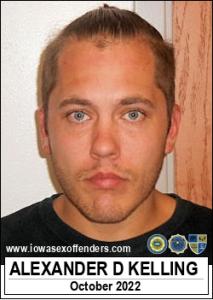 Alexander David Kelling a registered Sex Offender of Iowa