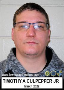 Timothy Allen Culpepper Jr a registered Sex Offender of Iowa