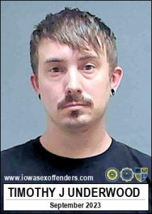 Timothy James Underwood a registered Sex Offender of Iowa