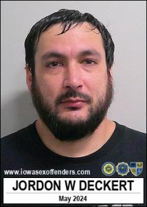 Jordon Wayne Deckert a registered Sex Offender of Iowa