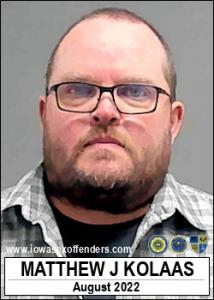Matthew John Kolaas a registered Sex Offender of Iowa