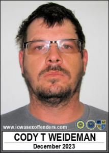 Cody Thomas Weideman a registered Sex Offender of Iowa