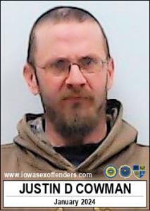 Justin Dean Cowman a registered Sex Offender of Iowa