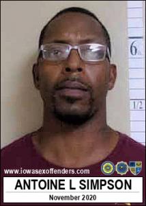 Antoine Lamont Simpson a registered Sex Offender of Iowa
