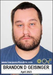 Brandon Dean Geisinger a registered Sex Offender of Iowa
