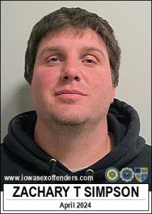 Zachary Thomas Simpson a registered Sex Offender of Iowa