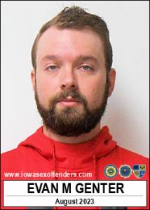 Evan Michael Genter a registered Sex Offender of Iowa