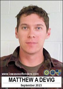 Matthew Alan Devig a registered Sex Offender of Iowa