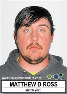 Matthew David Ross a registered Sex Offender of Iowa