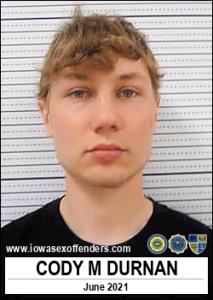 Cody Michael Durnan a registered Sex Offender of Iowa