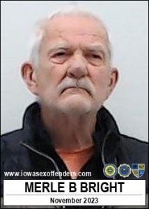 Merle Bud Bright a registered Sex Offender of Iowa