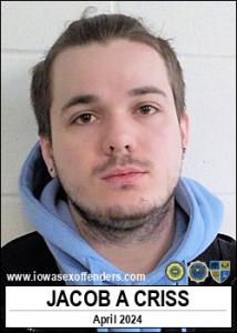 Jacob Avery Criss a registered Sex Offender of Iowa