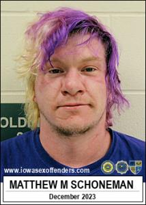 Matthew Michael Schoneman a registered Sex Offender of Iowa