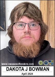 Dakota Jon Bowman a registered Sex Offender of Iowa