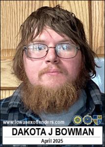 Dakota Jon Bowman a registered Sex Offender of Iowa