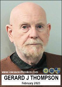 Gerard John Thompson a registered Sex Offender of Iowa