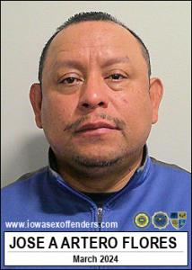 Jose Adalberto Artero Flores a registered Sex Offender of Iowa