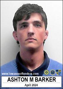 Ashton Michael Barker a registered Sex Offender of Iowa