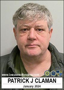 Patrick James Claman a registered Sex Offender of Iowa