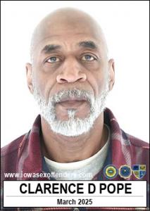 Clarence Duane Pope a registered Sex Offender of Iowa