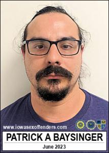 Patrick Alan Baysinger a registered Sex Offender of Iowa