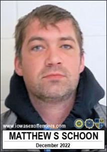 Matthew Steven Schoon a registered Sex Offender of Iowa
