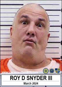 Roy Daniel Snyder III a registered Sex Offender of Iowa