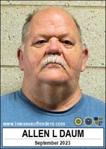 Allen Lane Daum a registered Sex Offender of Iowa
